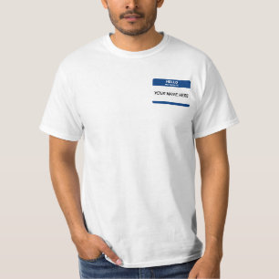 Naam tag t-shirt