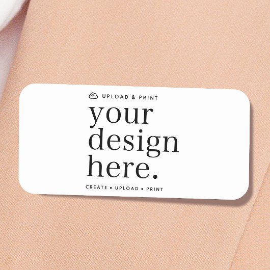 Naam Tag Uw Ontwerp Upload