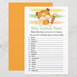 Naam Tijger Baby Animals