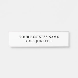 Naam Titel Medewerker Kantoor Deur Teken Deurbordje