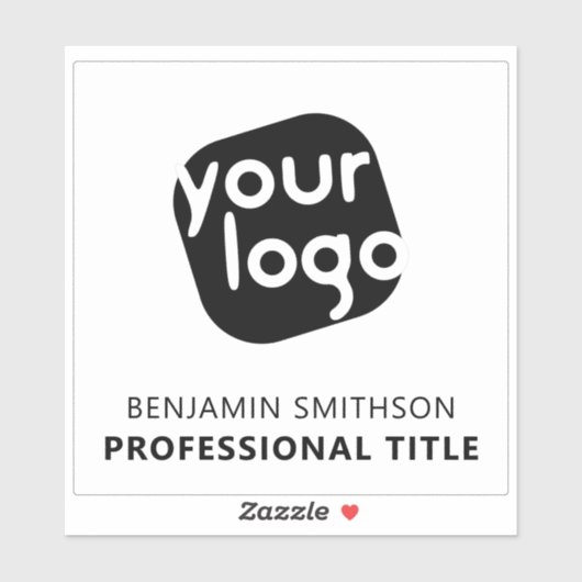 Naam Titel Voeg uw logo hier toe Merk transparant Sticker (Vel)