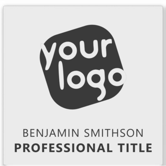 Naam Titel Voeg uw logo hier toe Merk transparant Sticker (Voorkant)