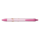 Naam toevoegen, Afro Fairy Princess on Pink Zwarte Inkt Pen (Achterkant)