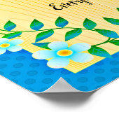 Naam toevoegen Alle tekst wijzigen Ze heeft Regel Poster (Hoek)