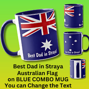 Naam toevoegen Beste Papa Australische vlag op Blu Mok