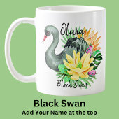 Naam toevoegen Black Swan Australian Animal Bird Koffiemok