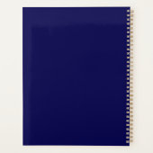 Naam toevoegen: Chic Violet en Blauwe vaste ventil Planner (Achterkant)