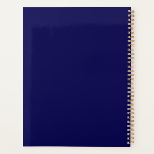 Naam toevoegen: Chic Violet en Blauwe vaste ventil Planner (Achterkant)