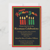 Naam toevoegen Datum Details Happy Kwanzaa-kaarsen Kaart (Voorkant)