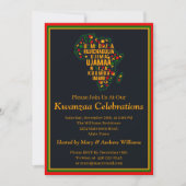 Naam toevoegen Datum Details Kwanzaa 7 Principes P Kaart (Voorkant)