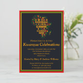 Naam toevoegen Datum Details Kwanzaa 7 Principes P Kaart (Staand voorkant)