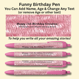 Naam toevoegen, Happy Birthday om u te helpen verh Zwarte Inkt Pen