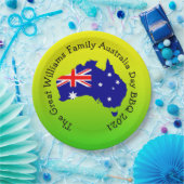 Naam toevoegen Jaar Australië Dag BBQ 9" Papieren Bordje (Feest)