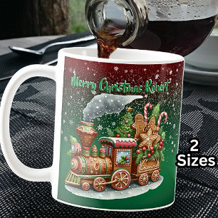 Naam toevoegen, Merry Christmas Gingerbread Stoomt Koffiemok