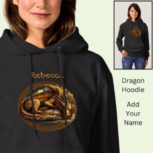 Naam toevoegen Rusting Brown Dragon Hoodie