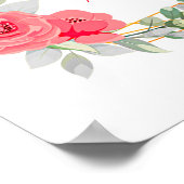 Naam toevoegen Tekst, Birth Details Print Rozen Ne (Hoek)