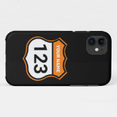 Naam toevoegen Uw Sinaasappel voor nummeridentific Case-Mate iPhone Case (Achterkant (horizontaal))