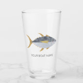 Naam tonijn viskat glas (Voorkant)