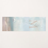 Naam tropisch zandstrand ocemonogram yogamat (Voorkant (horizontaal))