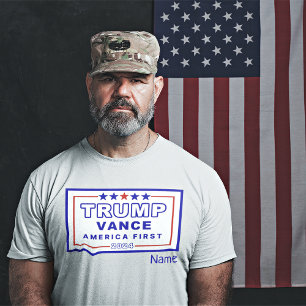 Naam, Trump-Vance Keepsake S - 6XL, Wit Unisex T-shirt