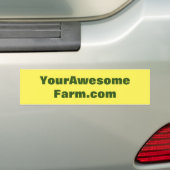 Naam/URL van uw Boerderij op Bumpersticker (Op auto)