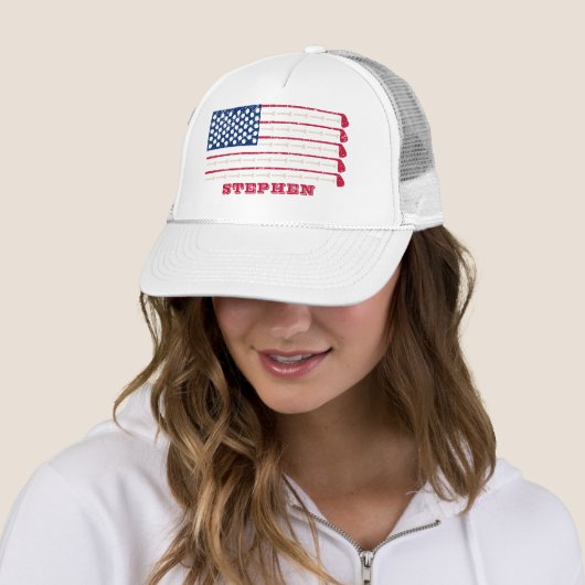 Naam US Flag Golf Club Trucker Pet (In situ)