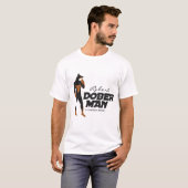Naam Uw DoberMan Superheld T-shirt (Voorkant volledig)