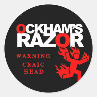 Naam uw ticker ronde sticker