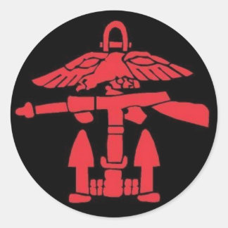 Naam uw ticker ronde sticker