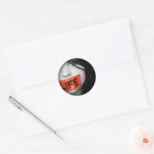 Naam uw ticker ronde sticker (Envelop)