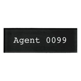 Naam van agent 0099 Markering Naambadge