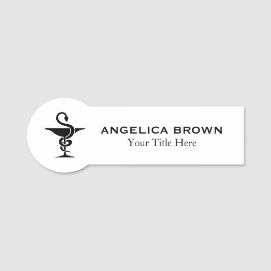 Naam van apotheker naamplaatje (Voorkant)