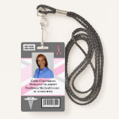 Naam van arts of verpleegkundige Badge Scanner Cod (Voorkant met draagriem)