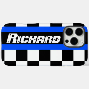 Naam van automatisch gecheckte vlag voor sporten iPhone 16 pro max hoesje