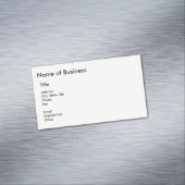 Naam van bedrijf, adres, site-informatie magnetisch visitekaartje (Voorbeeld)