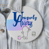  naam van Cute Fun Cat Pin Ronde Button 6,0 Cm (In situ)