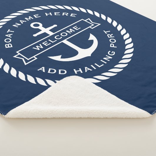 Naam van de ankerboot of het touw, heihaven sherpa deken (3/4)