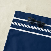 Naam van de ankerboot of het touw, heihaven strandlaken (In situ)