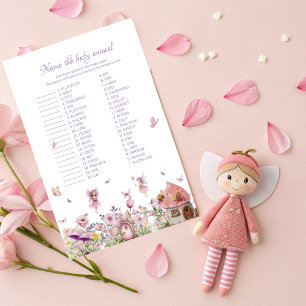 Naam van de Baby Animal Game - Pink Fairy Baby sho