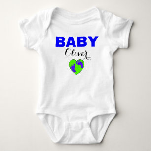 Naam van de baby hier - Pasgeboren jongen Romper