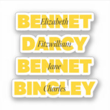 Naam van de belangrijkste karakters van Pride en P