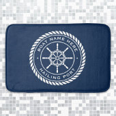 Naam van de boot en scheepskuikens van de haven badmat