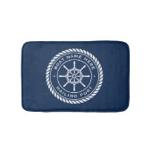 Naam van de boot en scheepskuikens van de haven badmat (Voorkant)