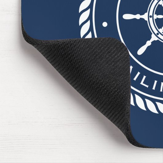 Naam van de boot en scheepskuikens van de haven muismat (Hoek)