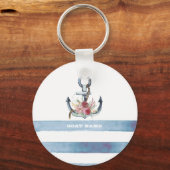 Naam van de cabine, ankervloerstroken sleutelhanger (Voorkant)