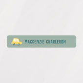 Naam van de creditauto labels (Design 1)