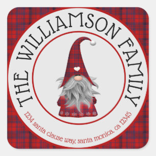 Naam van de klinknagnaam retouradres vierkante sticker