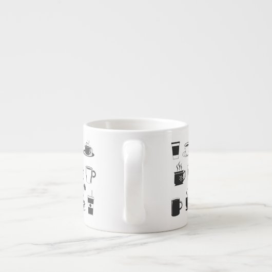 Naam van de koffieliefhebber, Kleine Espresso Cup Espresso Kop (Achterkant)