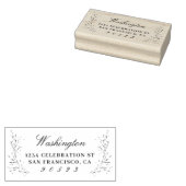 Naam van de legant-Script-familie retouradres Rubberstempel (Gestempeld)