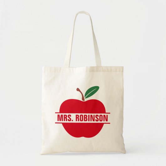 Naam van de leraar tote bag (Voorkant)
